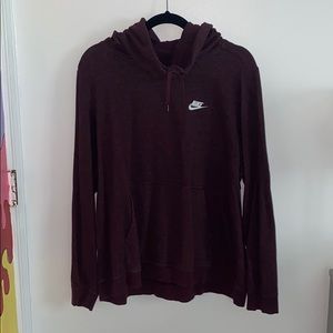 BURGUNDY NIKE HOODIE